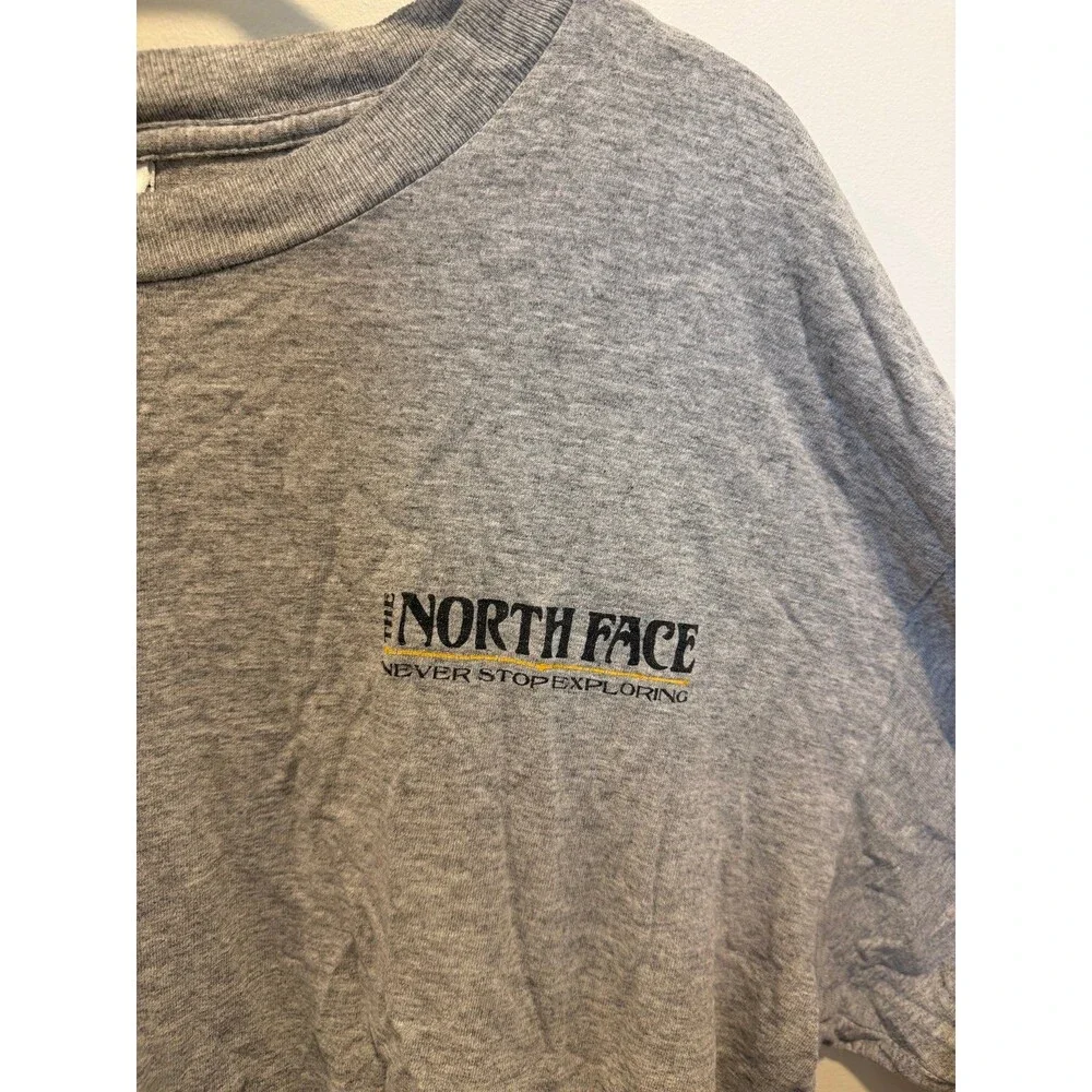 The North Face Men’s Long Sleeve Graphic T-Shirt Gray L – Vintage Mountain